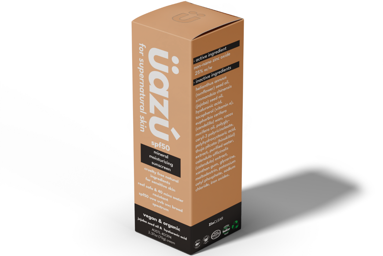 SPF 50 Sunscreen (Tinted) - 70g Pump Uazu Skincare